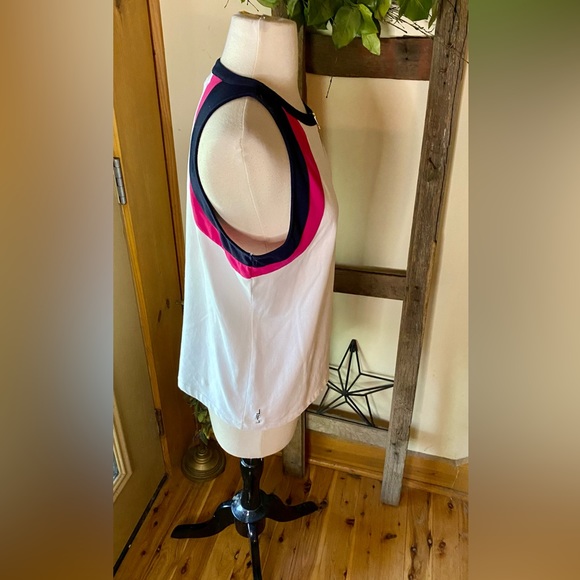 💥Lauren Ralph Lauren Active 1/2 Zip Sleeveless Top💥 NWOT - Picture 2 of 10